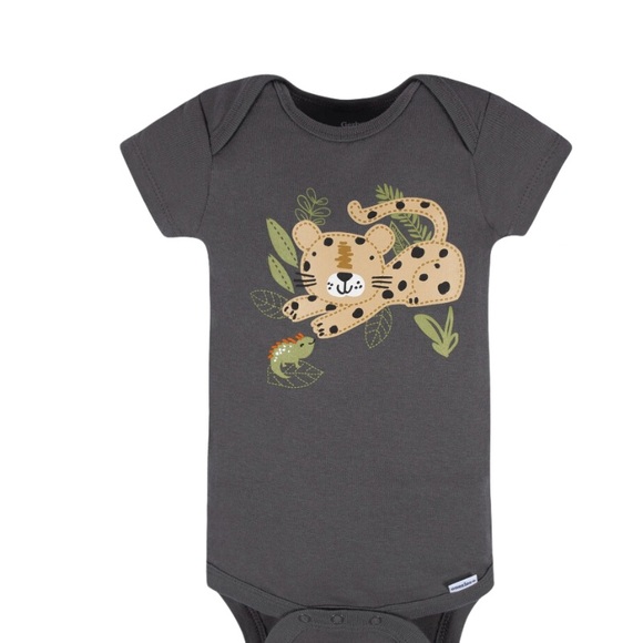 *NEW Gerber Bundle 6-Pack Baby Boys Camping Short Sleeve Onesies® Bodysuits - Picture 7 of 14